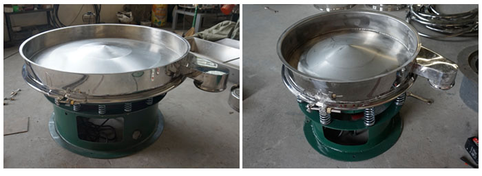 旋振篩底框安裝在振動(dòng)體上面。